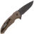 Нож Hogue X1-MicroFlip black сталь CPM-154 рукоять Flat Dark Earth Aluminium (24177)