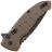 Нож Hogue X1-MicroFlip black сталь CPM-154 рукоять Flat Dark Earth Aluminium (24177)
