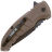 Нож Hogue X1-MicroFlip black сталь CPM-154 рукоять Flat Dark Earth Aluminium (24177)