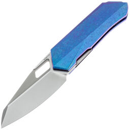 Нож Remette Woodpecker сталь M390 рукоять Blue Crystal Titanium (RTWP-IB)