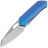 Нож Remette Woodpecker сталь M390 рукоять Blue Crystal Titanium (RTWP-IB)