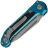 Нож Microtech LUDT Gen III T/E stonewash сталь M390MK рукоять Blue Aluminum (1136-10BL)