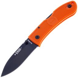 Нож Ka-Bar Dozier Folding Hunter сталь AUS-8 Black рукоять Orange Zytel (KA4062BO)
