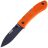 Нож Ka-Bar Dozier Folding Hunter сталь AUS-8 Black рукоять Orange Zytel (KA4062BO)