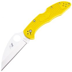 Нож Spyderco Salt 2 Wharncliffe сталь H-1 рукоять Yellow FRN (C88PWCYL2)