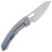 Нож Maxace Black Mirror Blue grey сталь S90V рукоять Copper Carbon Fiber/Ti