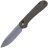 Нож CIVIVI Elementum Button Lock stonewash сталь 14C28N рукоять Dark Green Micarta (C2103C)