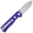 Нож QSP Canary Folder stonewash сталь 14C28N рукоять Purple G10 (QS150-D1)