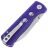 Нож QSP Canary Folder stonewash сталь 14C28N рукоять Purple G10 (QS150-D1)