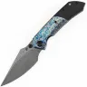 Нож Kansept Fenrir сталь Damascus рукоять Lightning Strike/Blackwash Titanium