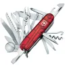 Нож многофункц. Victorinox Swiss Champ Translucent Red 91мм (1.6795.T)