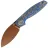 Нож Vosteed Shilin Cutter copper dune сталь 154CM рукоять Blue Ocean Micarta