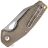 Нож FOX Yaru stonewash сталь M398 рукоять Green Micarta (FX-527LI MOD)