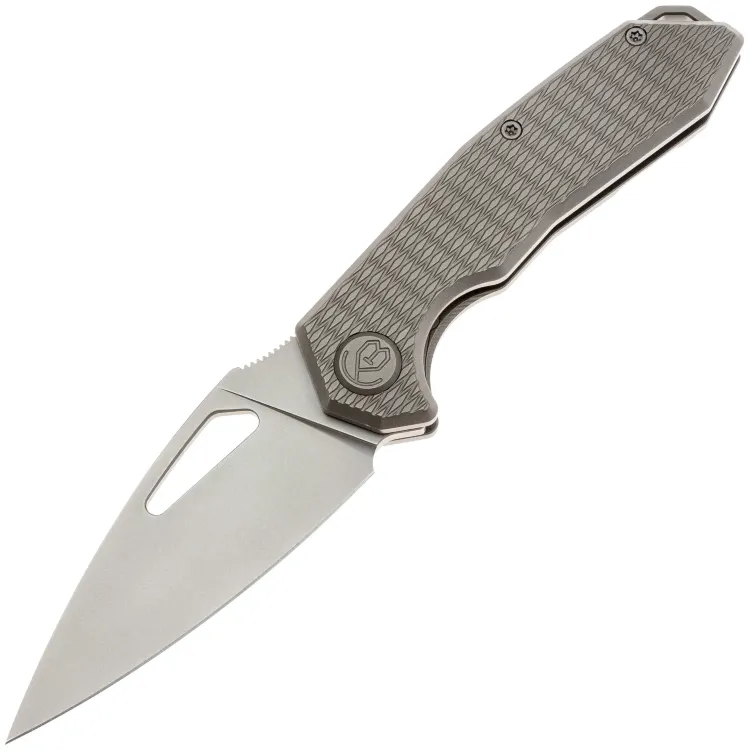 Нож KB Knives Coeus beadblast сталь M390 рукоять Gray Titanium