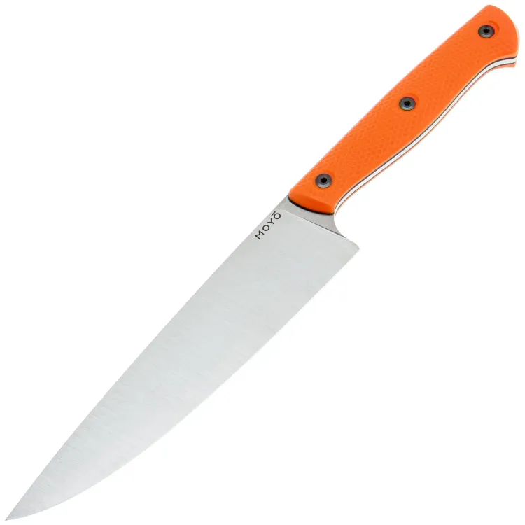 Нож кухонный MOYO Аппарель Шеф 170 сталь AR-RPM9 рукоять Orange G10