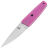 Нож Owl Knife Tyto XS Miss Owl сталь N690 рукоять розовый G10