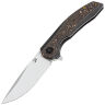 Нож Kansept Accipiter stonewash сталь S35VN рукоять Blackwash Titanium/Copper Foil CF