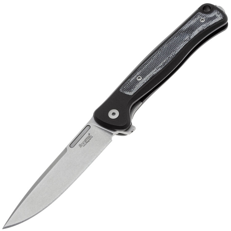 Нож Lion Steel Skinny stonewash сталь MagnaCut рукоять Black Aluminium/Micarta (SK01A BS)