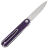 Нож Real Steel Iris Front Flipper satin сталь 12C27 рукоять Purple G10 (8061BP)