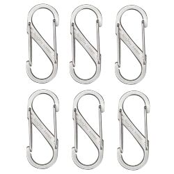 Карабин Nite Ize S-Biner Dual Carabiner #1 Stainless 6 pack (SB1-11-6R3)
