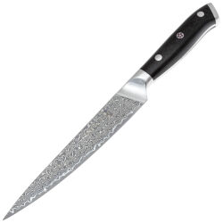 Нож кухонный TuoTown D.JS Универсальный 150 сталь VG-10/Damascus рукоять Black G10