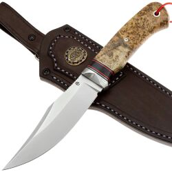 Нож Балем сталь M398 рукоять дамаск Decorum/кап клёна (Дедюхин Г.)