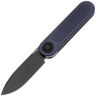 Нож Vosteed Corgi-V 295 blackwash сталь S35VN рукоять Dark Slate Blue Aluminum