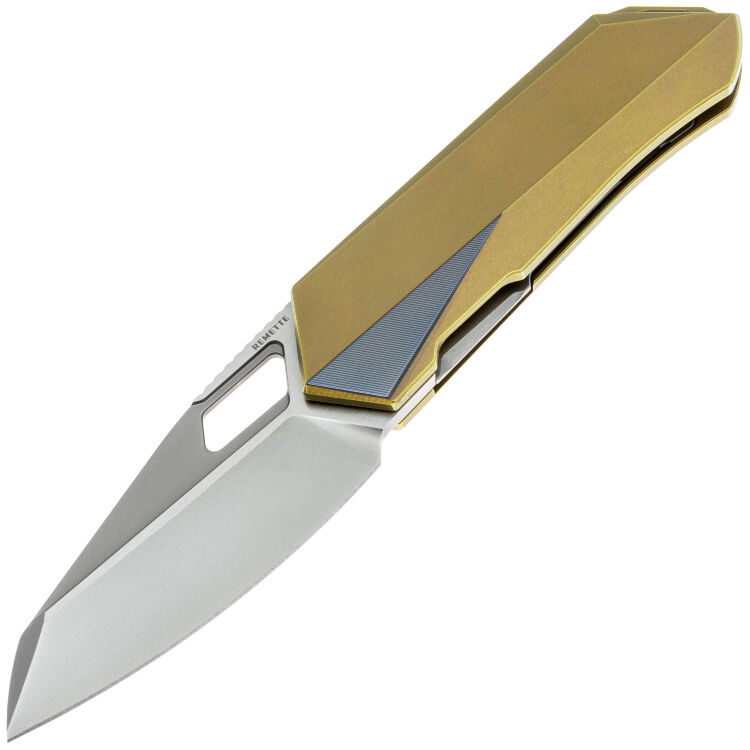 Нож Remette Woodpecker сталь M390 рукоять Gold Titanium (RTWP-G)