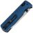 Нож Vosteed Vombat Drop point stonewash сталь M390 рукоять Blue Aluminum