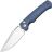 Нож Artisan Cutlery Revel Stonewash сталь S90V рукоять Blue FRN