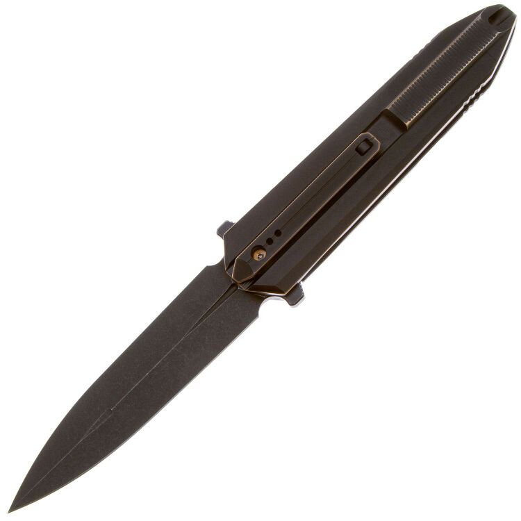Нож WE Knife Diatomic blackwash сталь CPM-20CV рукоять Bronze/Black Ti (WE22032-1)
