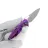 Нож Rike Knife Mini сталь Damasteel рукоять Purple Ti
