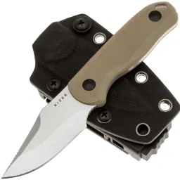 Нож Kizer Drop Bear fixed Clip point satin сталь AEB-L рукоять Tan G10 Нож Kizer Drop Bear fixed Clip point satin сталь AEB-L рукоять Tan G10