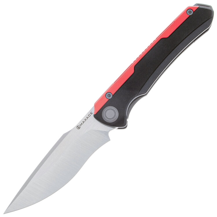 Нож Maxace Kestrel cталь M390 рукоять Black G10/Red Aluminium
