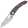 Нож Maxace Black Mirror Bronze stonewash сталь S90V рукоять Copper Carbon Fiber/Ti