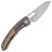 Нож Maxace Black Mirror Bronze stonewash сталь S90V рукоять Copper Carbon Fiber/Ti