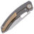 Нож Maxace Black Mirror Bronze stonewash сталь S90V рукоять Copper Carbon Fiber/Ti