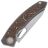 Нож Maxace Black Mirror Bronze stonewash сталь S90V рукоять Copper Carbon Fiber/Ti