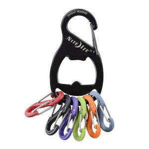Брелок Nite Ize Key Rack Bottle Opener Black + S-Biner (KRB2-01-R6)  (KRB2-01-R6)