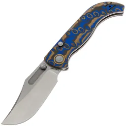 Нож Vosteed Naga stonewash сталь S35VN рукоять Blue Ocean Micarta