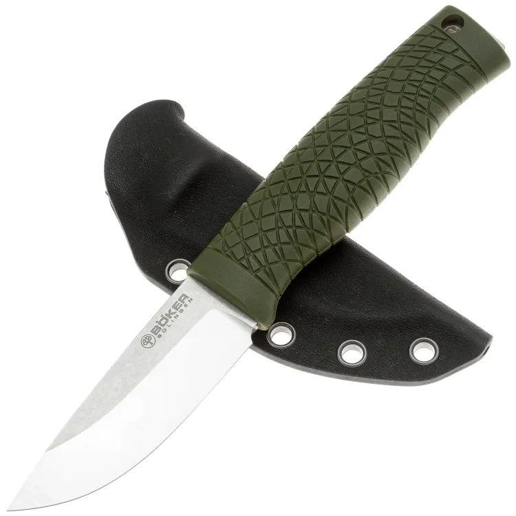 Нож Boker Bronco Mini сталь CPM-3V рукоять Olive TPE (121501)