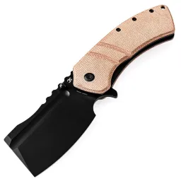 Нож Kansept Korvid XL black TiCn сталь 154CM рукоять Brown Micarta