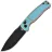 Нож CJRB Shale PVD сталь AR-RPM9 рукоять Blue/Orange G10 (J1943-BBO)