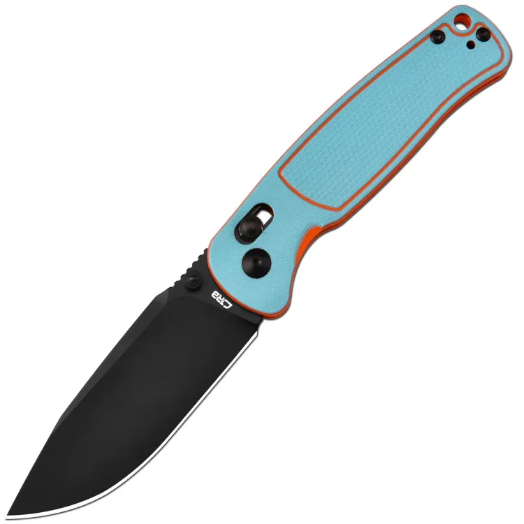 Нож CJRB Shale PVD сталь AR-RPM9 рукоять Blue/Orange G10 (J1943-BBO)