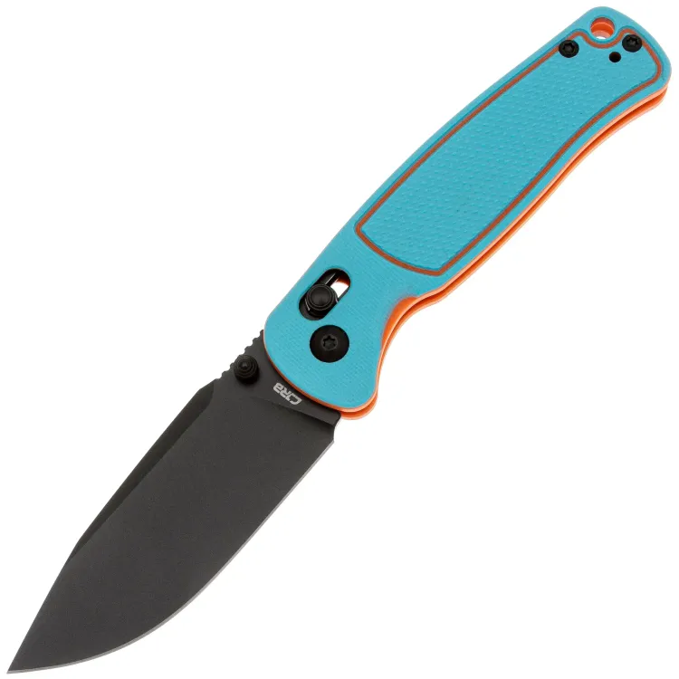 Нож CJRB Shale PVD сталь AR-RPM9 рукоять Blue/Orange G10 (J1943-BBO)