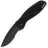 Нож Kershaw Blur Serrated Cerakote сталь 14C28N рукоять Black Alu/Trac-Tec (1670BLKST)