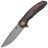 Нож Kansept Accipiter сталь Damascus рукоять Blackwash Titanium/Copper Foil CF