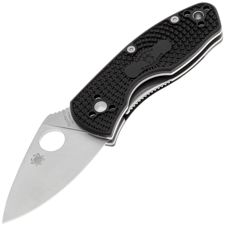 Нож Spyderco Ambitious LTW сталь 8Cr13MoV рукоять Black FRN (C148PBK)