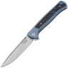 Нож Lion Steel Skinny stonewash сталь MagnaCut рукоять Blue Titanium/Carbon Fiber (SK01 BL)