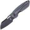 Нож Kizer October Black сталь CPM-20CV рукоять Black/Grey Micarta